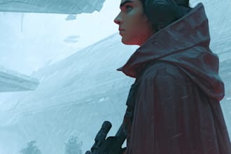 do star wars, game character or sci fi game character art