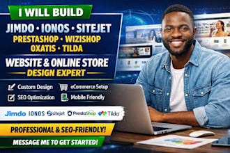build jimdo ionos sitejet prestashop wizishop oxatis tilda websute store desgin