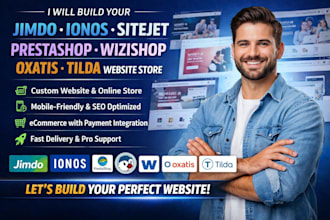 build jimdo ionos sitejet prestashop wizishop oxatis tilda website store design