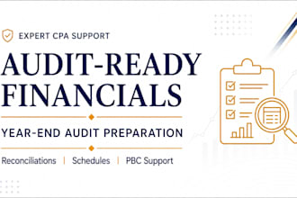 provide audit ready financials and year end audit support