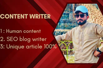 write SEO optimized blog and website content