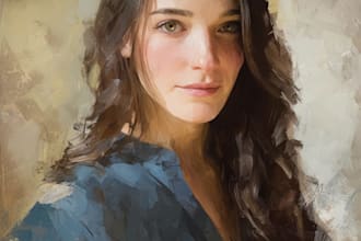 paint an acrylic and oil portrait