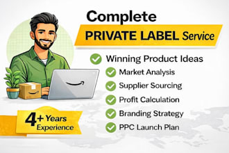 do amazon private label product research, sourcing, branding, and launch