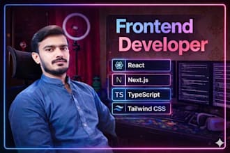 be your frontend react, next developer