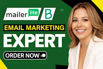 set up mailerlite email marketing, landing pages, website, forms and automation