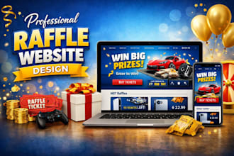 design raffle website, competition website and giveaway platform