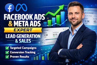 facebook ads campaign, meta ads expert for lead generation, conversions