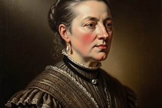 renaissance art oil painting portrait