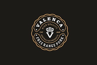 design fresh artwork logo for free range pork product