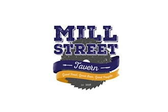 design wonderful mill street tavern logo