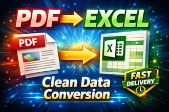 convert PDF tables to excel with clean formatting