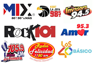 market your music and promote on mexico radio