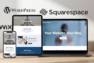 build or redesign your squarespace therapy mental health website