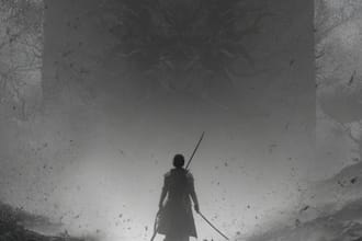 design a monochrome dark fantasy concept art for you
