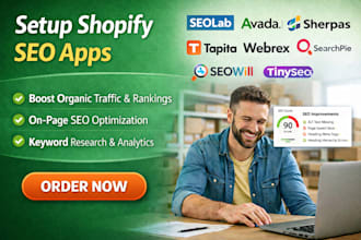setup shopify seolab avada sherpas tapita webrex searchpie essential booster