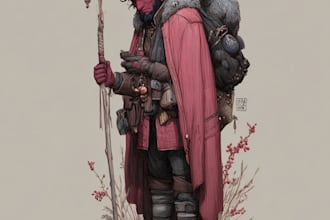 draw fnatasy character and dnd character illusration