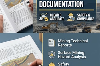 write mining technical reports and safety documentation