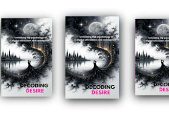 design an eye catching KDP book cover or ebook cover for indie authors