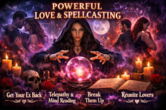 cast custom love spell telepathy mind reading, break them up, get ex back