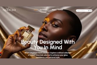create beauty skincare website, cosmetic lipstick skincare spa store
