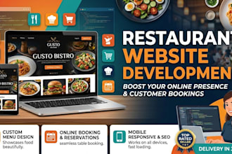 develop a restaurant website with online ordering system