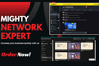 setup mighty networks community, membership website, online course