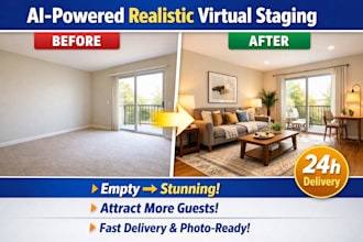 do ai power realistic virtual staging for airbnb and rentals