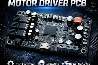 design bldc motor driver esc pcb for drones and robotics