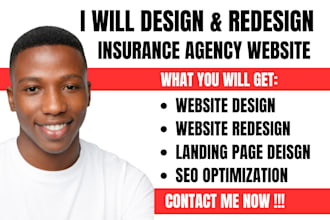insurance agency website insurance agent website insurance website landing page