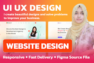do figma website design, website ui ux design, ui ux design in figma