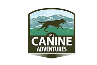 create excellent logo for a canine adventure company