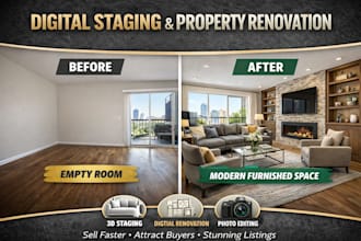 make your empty property irresistible with digital staging renovations property