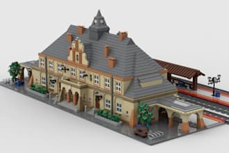 design custom 3d lego moc,car,model, with pdf instructions,renders in bricklink