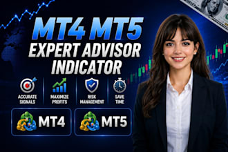 develop your mt4 mt5 bot expert advisor eas or indicator