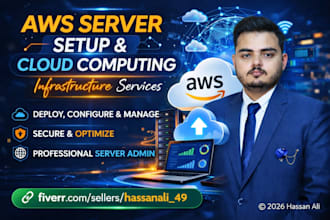 setup, deploy and manage AWS server for cloud computing infrastructure