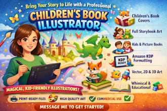 design children story book illustration and children story book illustration