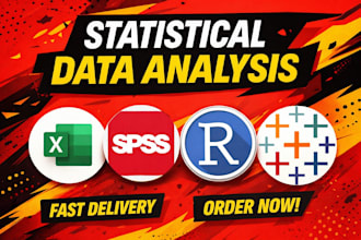 perform statistical data analysis in rstudio, SAS, stata, spss, power bi,tableau