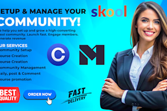 setup skool community manage skool community setup skool community course skool