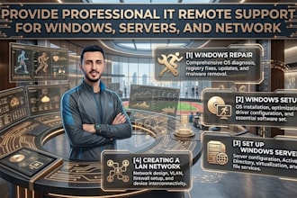 provide professional IT remote support for windows, servers, and network