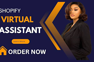 shopify virtual assistant shopify marketing  manager