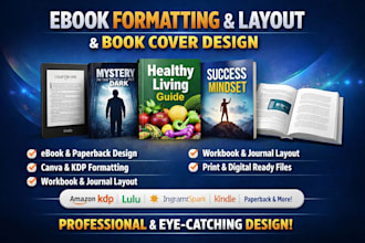 do ebook formatting ebook layout design book cover design canva ebook design