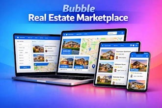 develop bubble real estate marketplace search filters, ratings, seller profile