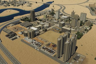 create a custom cities skylines map with realistic terrain and layout