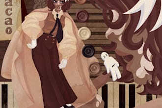 create a unique stylized character design
