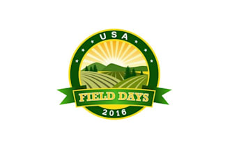 create an engaging open field agriculture logo