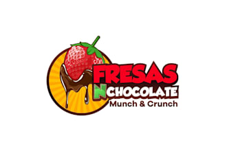 create awesome and gorgeous strawberry  logo design