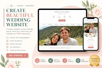 design wedding website rsvp website digital invitation photo gallery wix website