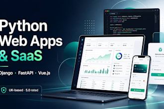 build a python web app or saas with django, fastapi and vue