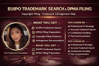 do euipo trademark search, dpma filing and copyright filing