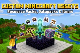 create custom minecraft resource packs data packs and items